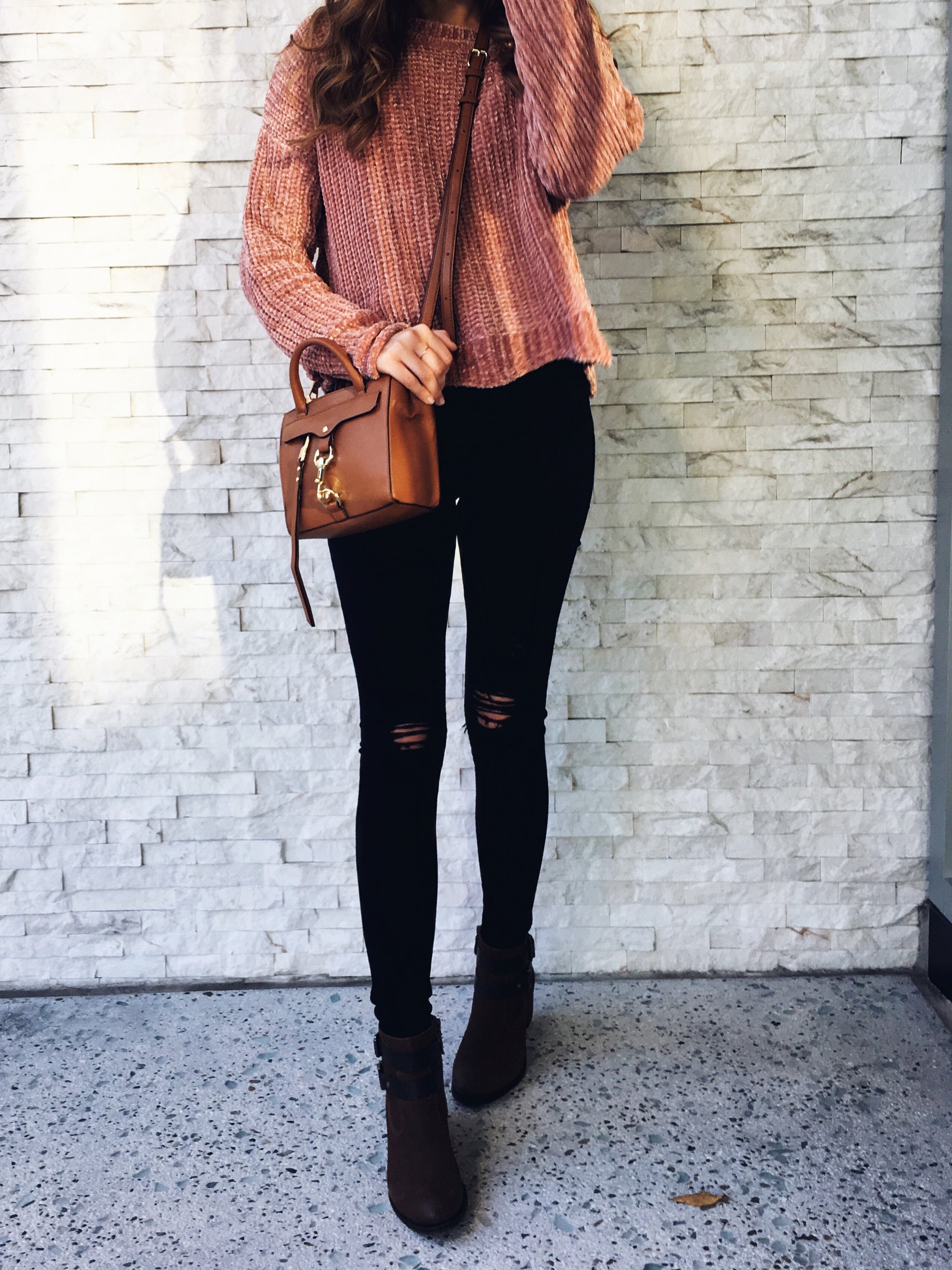 Blush Pink Chenille Sweater — Girl Meets Gold